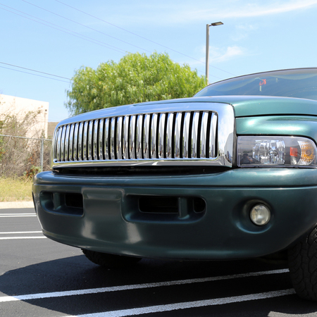 Spec-D Tuning 94-01 Dodge Ram Vertical Grill Chrome HG-RAM94CVT